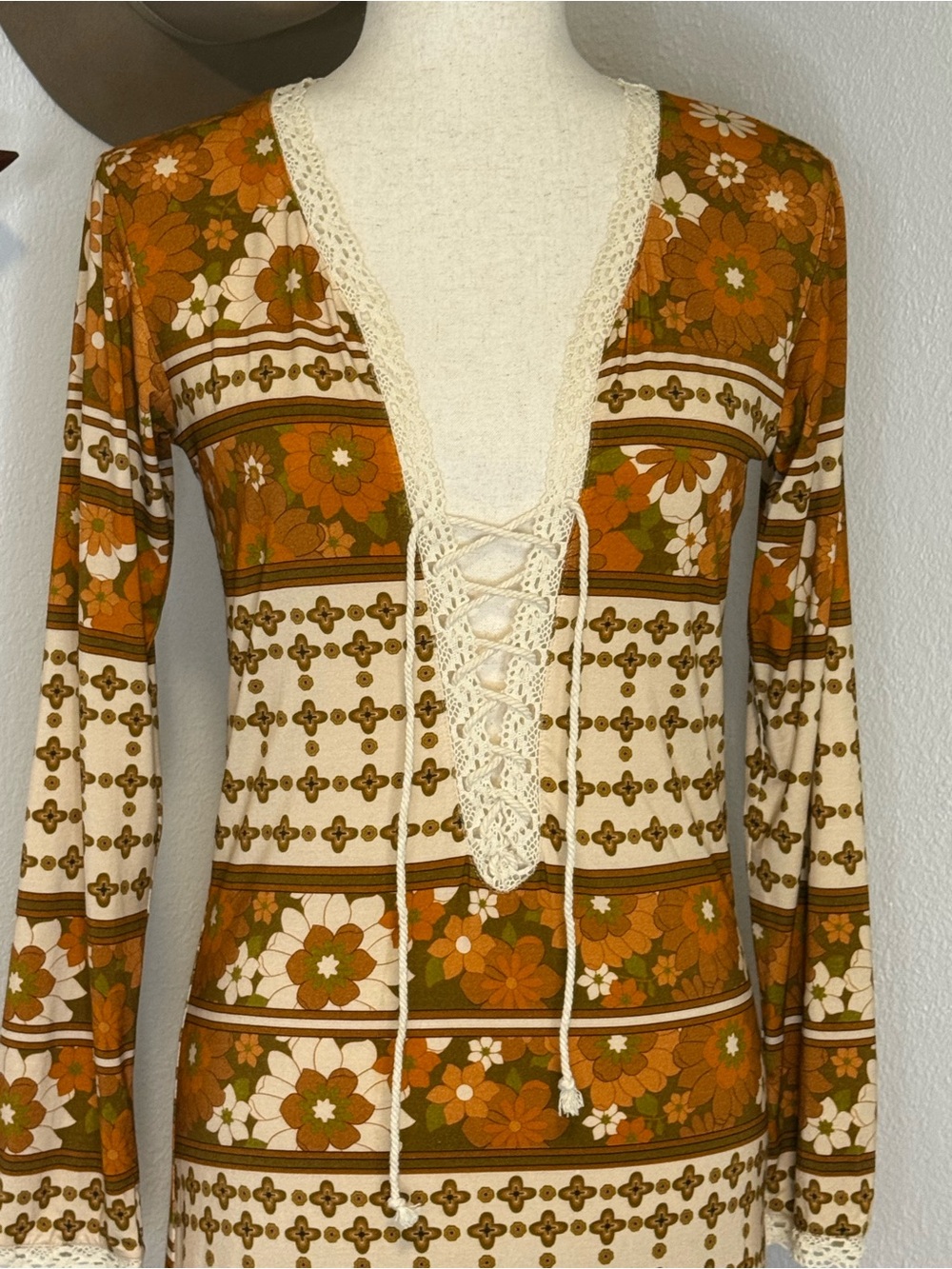 NWT Golden Brown the Label Goin’ to California Maxi Medium - Picture 8 of 12